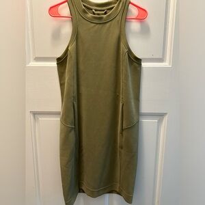 lululemon softstreme olive dress sz small